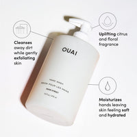 Thumbnail for OUAI Hand Wash Full Size, Dean Street - Liquid Hand Soap with Jojoba, Avocado, & Rose Hip Oil for Replenished Skin - Gentle Exfoliating Kitchen & Bathroom Soap - (2 Pack, 16 Fl Oz Each)