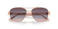 Thumbnail for COACH Sunglasses HC 7161 93310J Shiny Rose Gold/Purple Blue Pink Gradient Poly