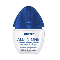 Thumbnail for Rohto All-in-One Multi-Symptom Eye Drops, CoolSense™ Technology Relieves Irritation from Red, Dry, Itchy, Burning, Gritty, and Watery Eyes, 0.4 fl oz, 3 Count