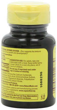 Thumbnail for Nature Made Zinc 30mg, 100 Tablets (Pack of 6)