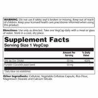 Thumbnail for Solaray Zinc Citrate 50mg | Immune Function, Cellular & Skin Health Support | Easy Digestion Formula | 60ct