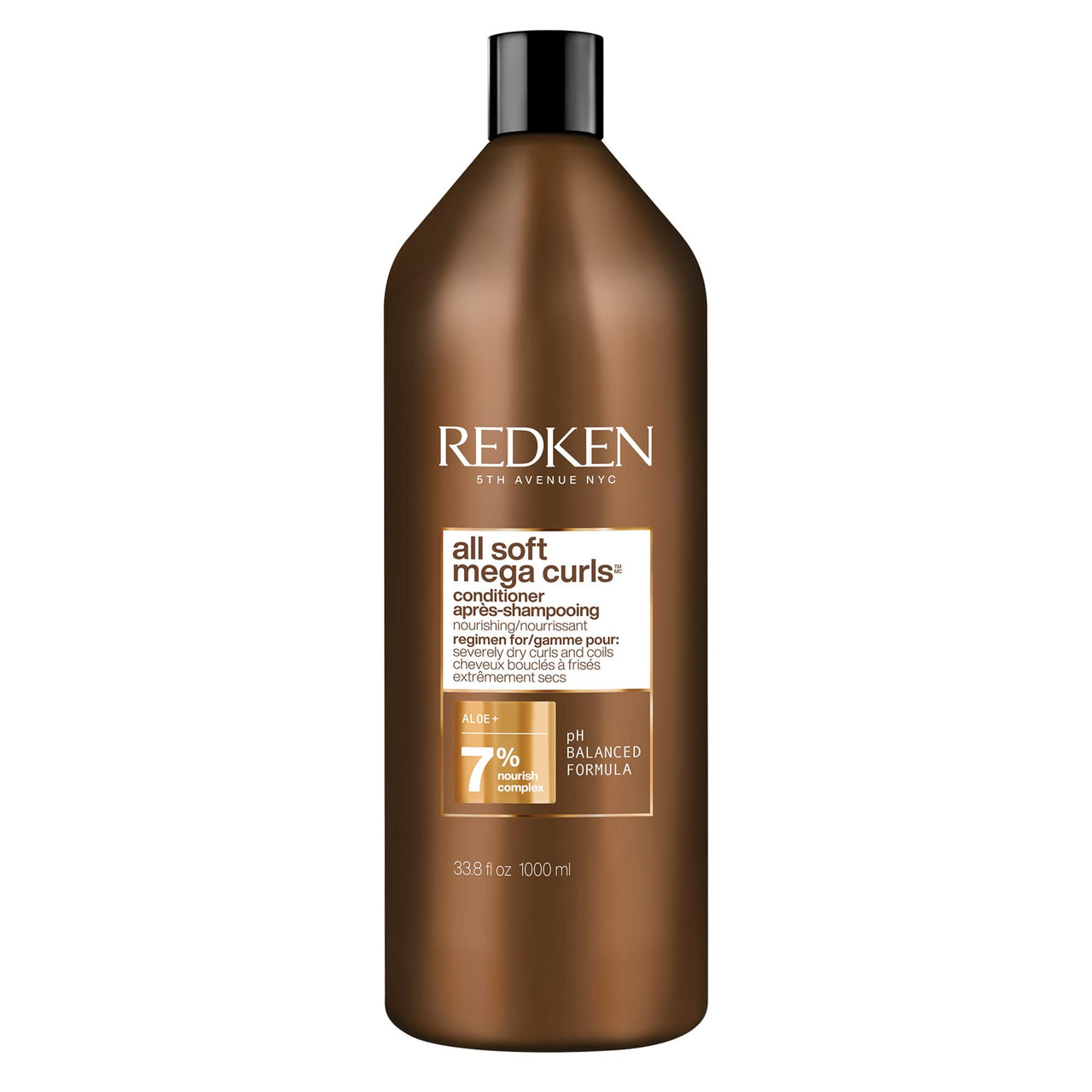Redken All Soft Mega Curls Conditioner | For Extremely Dry Hair | For Curly & Coily Hair | Nourishes & Softens Severely Dry Hair | With Aloe Vera | 33.8 Fl Oz