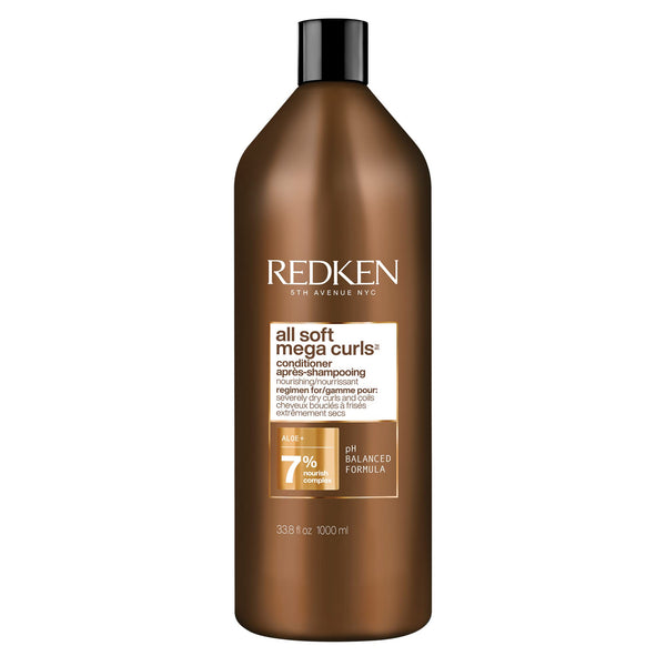 Redken All Soft Mega Curls Conditioner | For Extremely Dry Hair | For Curly & Coily Hair | Nourishes & Softens Severely Dry Hair | With Aloe Vera | 33.8 Fl Oz