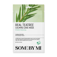 Thumbnail for SOME BY MI Real Teatree Calming Care Mask - Pack of 10 - Made from Tea Tree Water for Sensitive Skin - Daily Vegan Korean Sheet Mask for Skin Calming and Soothing - Korean Skin Care