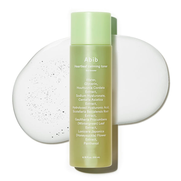 Abib Heartleaf Calming Toner Skin Booster 7.1 fl oz / 210ml I Toner for Senstive Skin, Irritated Skin, Instant Relief for Acne