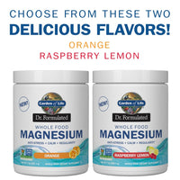 Thumbnail for Garden of Life Whole Food Magnesium Powder, Raspberry Lemon - Vegan, Gluten & Sugar Free Supplement with Probiotics for Calm & Regularity
