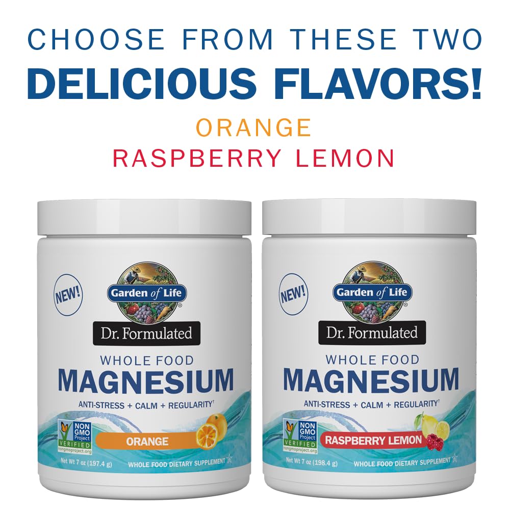 Garden of Life Dr. Formulated, Whole Food Magnesium, Raspberry Lemon, 7 oz (198.4 g)
