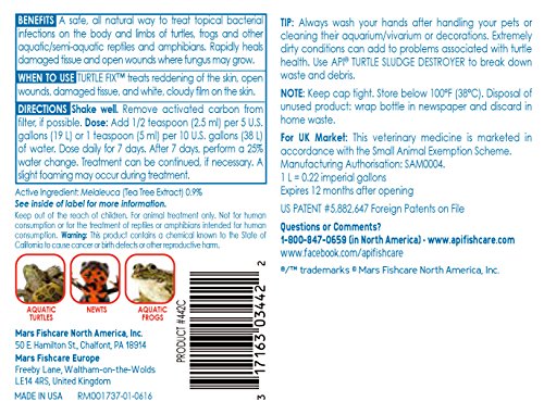 API TURTLE FIX Nonbacilli Turtle Remedy 4-Ounce Bottle