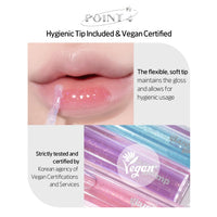 Thumbnail for ETUDE Glaze Plump Gloss - Violet Quartz | Korean Lip Plumper, Volumizing Glaze, Vegan Certified, Shimmer, Glittering Daily Makeup. Sparkling Blue, Korean Makeup, Kbeauty, Perfect for Gift