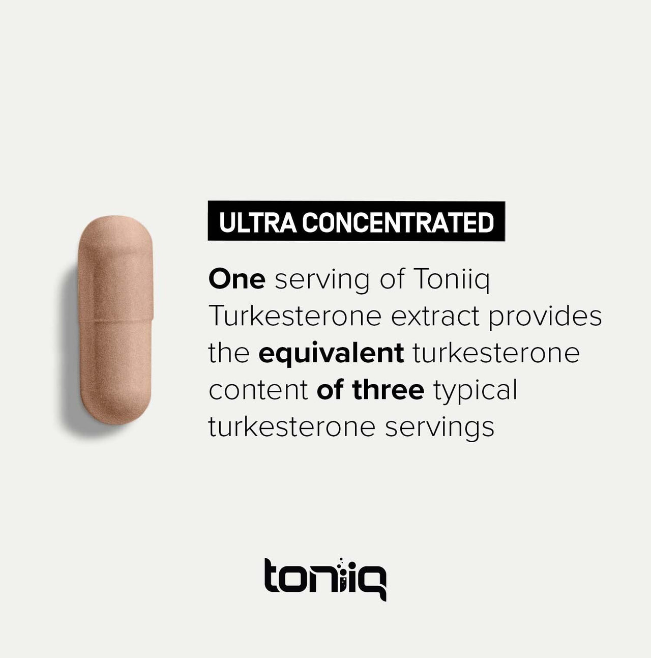 Toniiq Turkesterone Supplement for Men - Ultra High Potency 50:1 Extract with 20% Turkesterone - Highly Concentrated - Third-Party Lab Tested - 60 Capsules