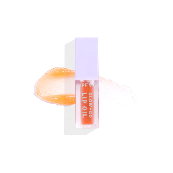 Naked Sundays SPF 50 Glow & Go Lip Oil – Salted Caramel | Lip Oil with Broad Spectrum SPF, Hydrating & Nourishing Lip Protection – 4.5ml