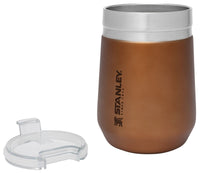 Thumbnail for Stanley GO Everyday Wine Tumbler 10 oz | Press Fit Drink Through Lid | Beverage, Coffee, and Cocktail Cup | Insulated Stainless Steel Wine Glass | BPA-Free | Maple