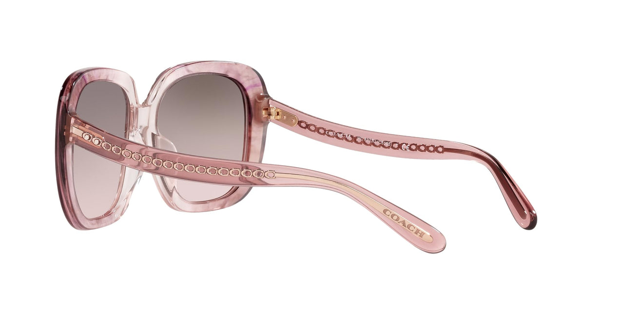 Coach Sunglasses HC 8323 U 5656U8 C6185 Transparent Pink Ombre B