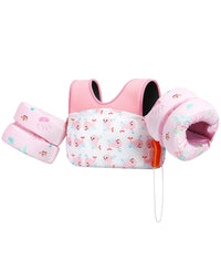 Thumbnail for HeySplash Swim Vest for Kids, Toddler Pool Floaties Fit 33-66 Lbs,Swimming Vest with Adjustable Strap, Swim Jacket Water Wing Arm Float, Puddle Beach Boat Jumper Float Device Girl,Pink Whale