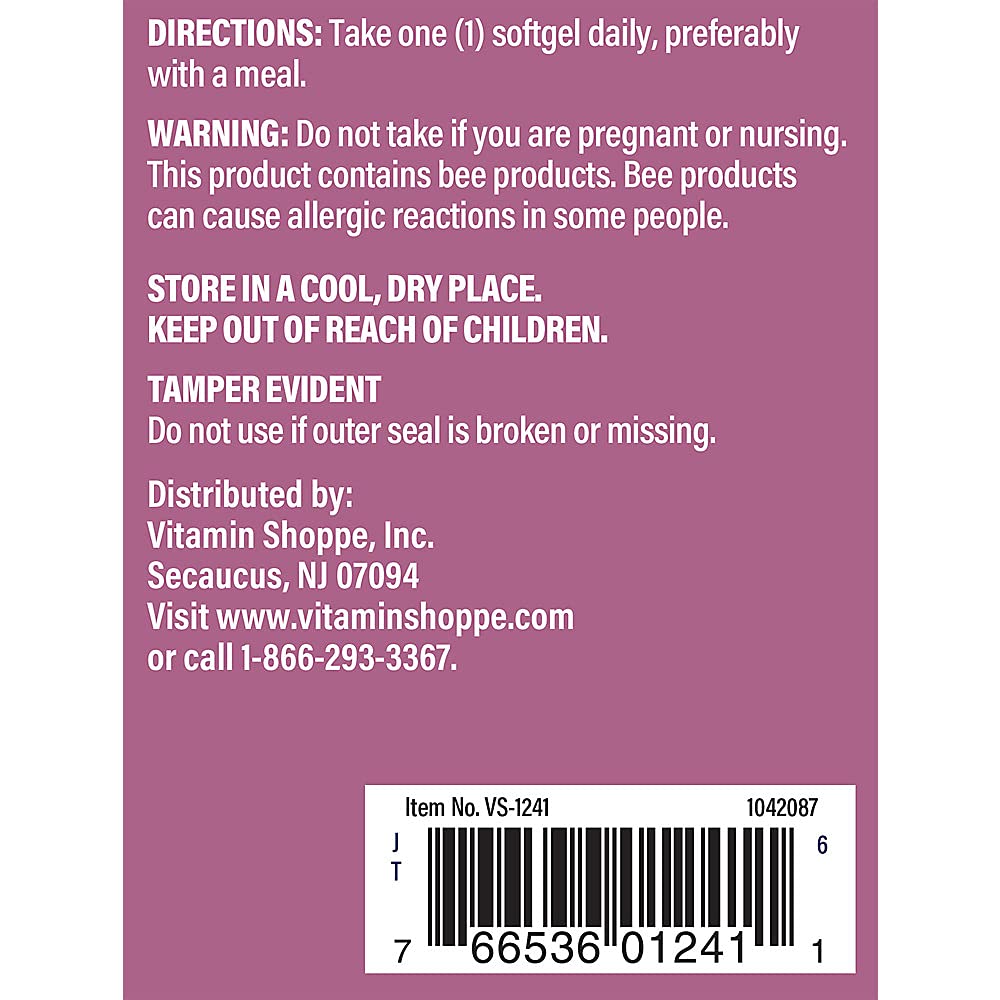 The Vitamin Shoppe Royal Jelly 300MG Once Daily (300 Softgels)