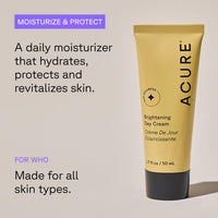 Thumbnail for Acure Brightening Day Cream - Cica Cream, Anti Aging Moisturizer to Brighten for Women & Men, Facial Lotion, Skincare with Argan Oil to Replenish, Tone Dry Skin & Hydrate, Cruelty Free - 1.7 fl oz