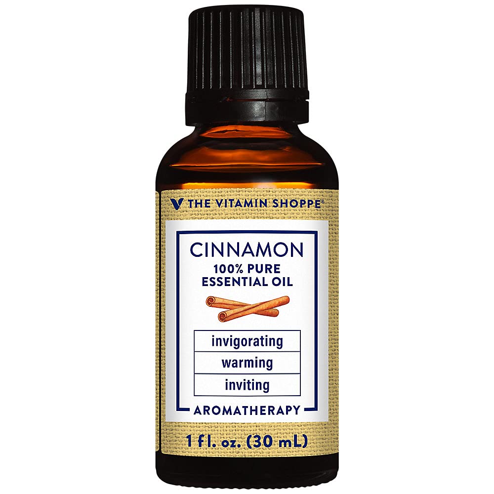 Cinnamon - 100% Pure Essential Oil - Invigorating, Warming, & Inviting Aromatherapy (1 fl. oz.)