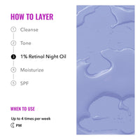 Thumbnail for Good Molecules 1% Retinol Night Oil 12ml/0.40oz - Facial Oil With Retinol, Plum and Rosehip Seed Oil - Anti-Aging Hydrating Skincare For Face