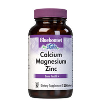 Thumbnail for Bluebonnet Nutrition Calcium Magnesium Zinc Plus Vitamin D3, 1000 mg of Calcium, 500 mg of Magnesium and 15 mg of Zinc, 400IU Vitamin D3, For Strong Healthy Bones*, Gluten-Free, Dairy-Fee, 120 softgel