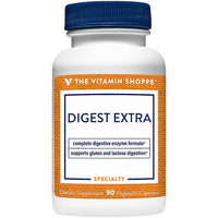Thumbnail for The Vitamin Shoppe Digest Extra Enzymes - Advanced Digestive Support | Gluten Dairy Protein Fat | 90 Vegetable Capsules | Comprehensive