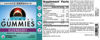 Thumbnail for Source Naturals Wellness Elderberry Gummies, Promotes Immune Support*, 200 mg - Antioxidant Support - 60 Gummies