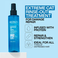 Thumbnail for Redken Extreme CAT Anti-Damage Protein Reconstructing Treatment For Distressed Hair - Strengthens & Adds Shine With Ceramides