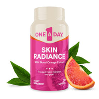 Thumbnail for One A Day Skin Radiance, Skin Supplement to Support Hydration & Glow with Blood Orange Extract & Collagen Health with Vitamin C & Vitamin E, 30 Capsules