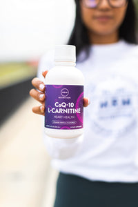 Thumbnail for MRM Nutrition CoQ-10 L-Carnitine Liquid - Orange-Vanilla Flavored Energy and Antioxidant Formula, Naturally Derived CoQ10 and L-Carnitine for Cellular and Heart Health, for Women & Men - 32 Servings