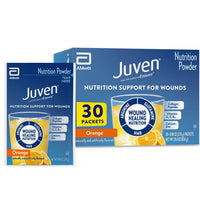 Thumbnail for Juven Therapeutic Nutrition Drink Powder Including Collagen Peptides, Amino Acids, and HMB for Wound Healing Support, Orange, 30 Packets