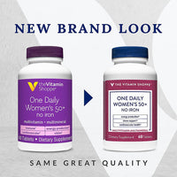 Thumbnail for The Vitamin Shoppe One Daily Women's 50+ Multivitamin with No Iron, Multi-Mineral Supplement, Supports Energy Production, Supports Cardiovascular, Vision and Immune Health (60 Tablets)
