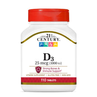 Thumbnail for 21st Century Vitamin D, 1000iu, 110 Tablets