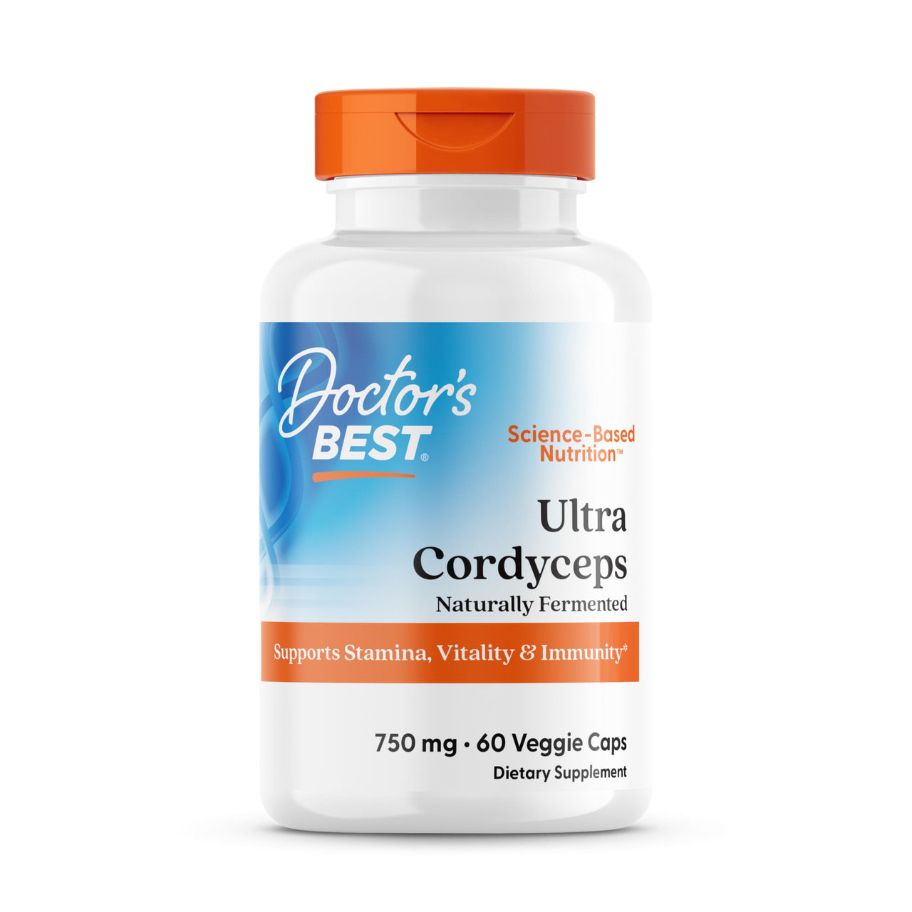 Doctors Best Ultra Cordyceps, Supports Stamina, Vitality & Immunity, Naturally Fermented Cordyceps, Vegan 60 Veggie Caps