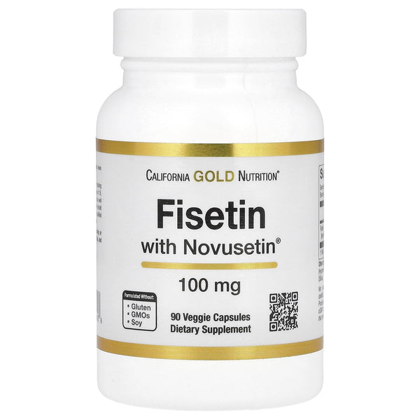 California Gold Nutrition Fisetin with Novusetin, 100 mg, 90 Veggie Capsules