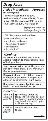 Thumbnail for Liddell Homeopathic Letting Spray, Go Anger, 1 Fluid Ounce