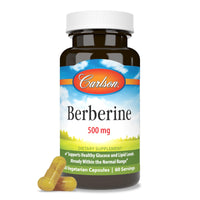 Thumbnail for Carlson Berberine, Plant-Based, Sustainably Sourced from The Barberry Bush, Lipid Support, 60 Vegetarian Capsules