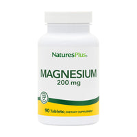Thumbnail for NaturesPlus Magnesium - 200 mg, 90 Tablets - Vegetarian, Gluten Free - 90 Servings