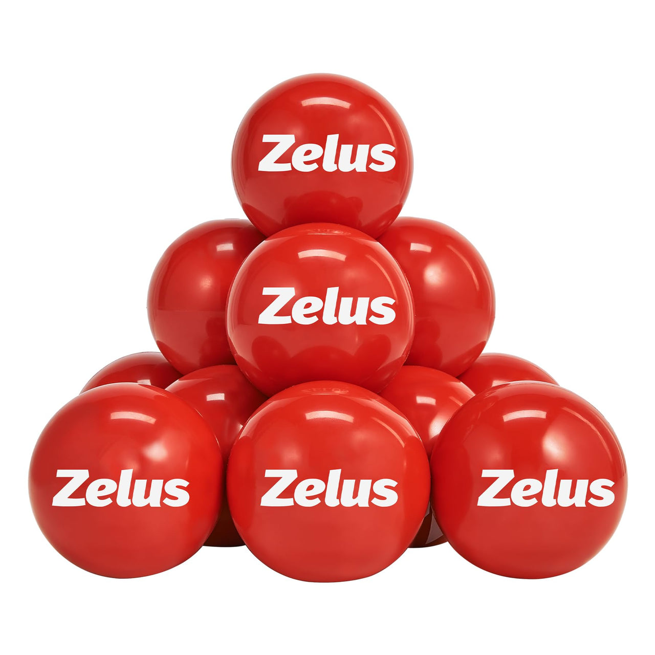 ZELUS Training Balls for Softball and Baseball Practice | 2.8-Inch 1 lb Weight Ball | Baseball Accessory for Strength Hitting Batting Pitching Improvement (Set of 12)