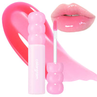 Thumbnail for COLORGRAM FRUITY GLASS GLOSS 03 GIGGLE STRAWBERRY | Non-Sticky Glossy Lip Tint with Glass-Like Shine | Long-Lasting Hydrating Lip Gloss for Smooth & Plump Lips