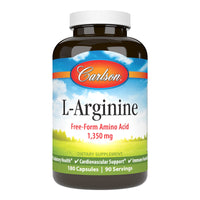 Thumbnail for Carlson - L-Arginine, 675 mg, Circulatory Health, Support, 180 Capsules