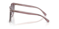 Thumbnail for Coach HC8381F Low Bridge Fit Sunglasses, Transparent Rose/Blush/Purple Blue Peach Gradient, 56 mm