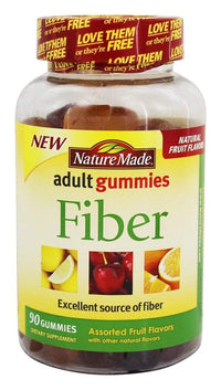 Thumbnail for Nature Made Adult Gummies Fiber Assorted Fruit - 90 Gummies