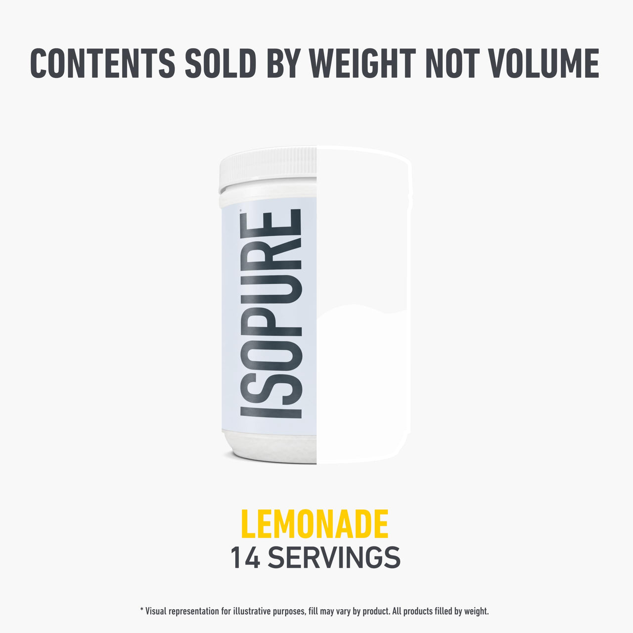 Isopure Collagen Peptides Powder, Promotes Hair, Nail, Skin and Joint Health, with Vitamin C and Biotin, Lemonade, 20g Collagen Peptides Per Serving, 11.36 Oz, 14 Servings (Packaging May Vary)