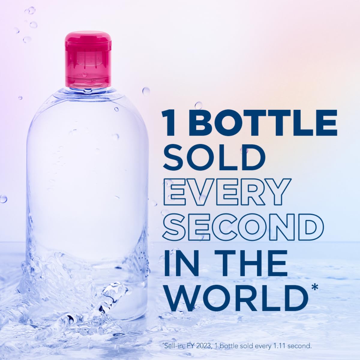 Bioderma Sensibio H2O Micellar Water, Makeup Remover Cleanser, Gentle for Skin, Fragrance-Free & Alcohol-Free, Gentle Face Cleanser for Sensitive Skin, 16.9 Fl Oz