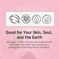 Thumbnail for grace & stella Under Eye Brightener Balm Stick - Caffeine Eye Cream for Dark Circles, Puffiness, Wrinkles - Moisturizer Stick with Niacinamide, Hyaluronic Acid, Peptides - Vegan Skincare (0.13oz/3.5g)