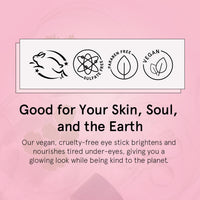 Thumbnail for grace & stella Under Eye Brightener Balm Stick - Travel Essentials - Caffeine Eye Cream for Dark Circles, Puffiness, Wrinkles - Vegan Moisturizer Stick with Niacinamide, Hyaluronic Acid (0.13oz/3.5g)