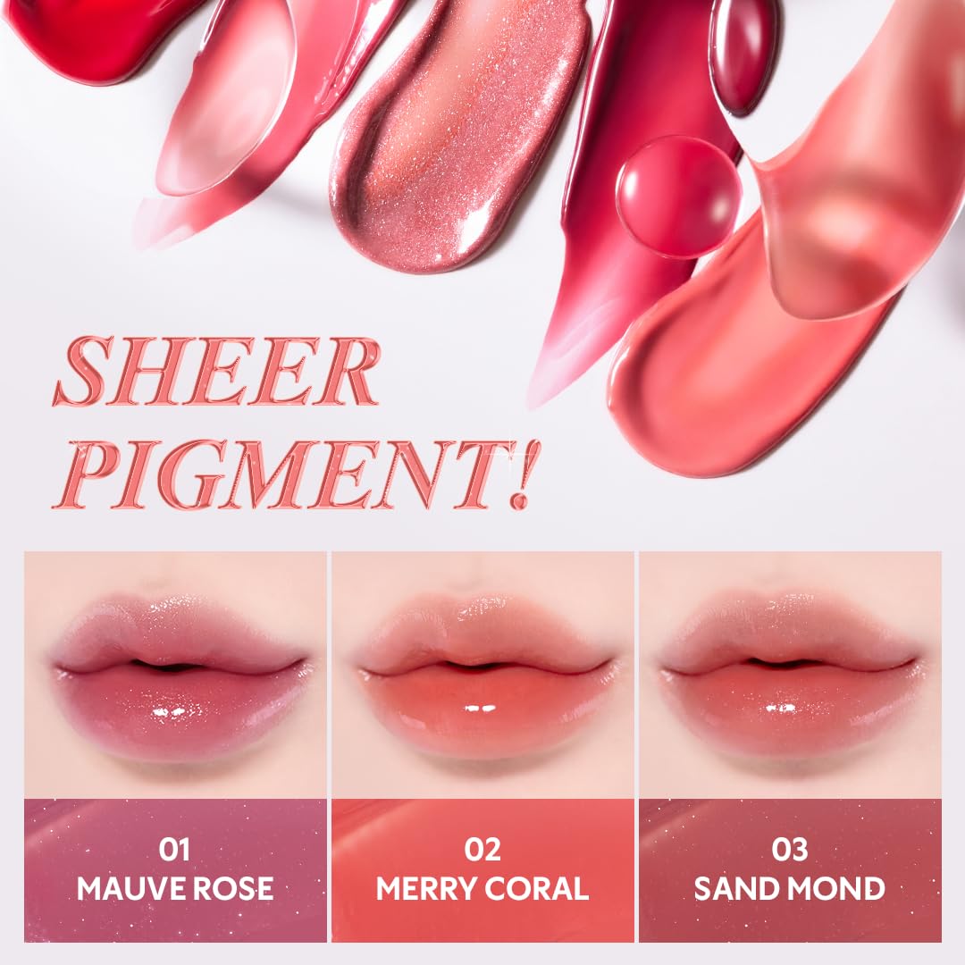 TIRTIR Waterism Tinted Lip Gloss #08 Summer Pumpkin, 0.14 Fl Oz – Kiss Ready Lipgloss, 12H Long Lasting Non Sticky Natural Tinted Glow Korean Multiuse Cheek and Lip Tint for Women gift