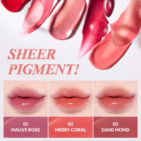 Thumbnail for TIRTIR Waterism Tinted Lip Gloss #08 Summer Pumpkin, 0.14 Fl Oz – Kiss Ready Lipgloss, 12H Long Lasting Non Sticky Natural Tinted Glow Korean Multiuse Cheek and Lip Tint for Women gift