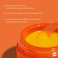 Thumbnail for APRILSKIN Carrotene IPMP Hydromelt Cleansing Balm, 3.04 fl.oz, Noncomedogenic, Grapefruit Peel Oil, O-Cymen-5-Ol helps reduce blackheads & breakouts, for sensitive & oily skin, Korean Skincare