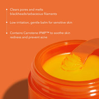 Thumbnail for APRILSKIN Carrotene IPMP Hydromelt Cleansing Balm, 3.04 fl.oz, Noncomedogenic, Grapefruit Peel Oil, O-Cymen-5-Ol helps reduce blackheads & breakouts, for sensitive & oily skin, Korean Skincare
