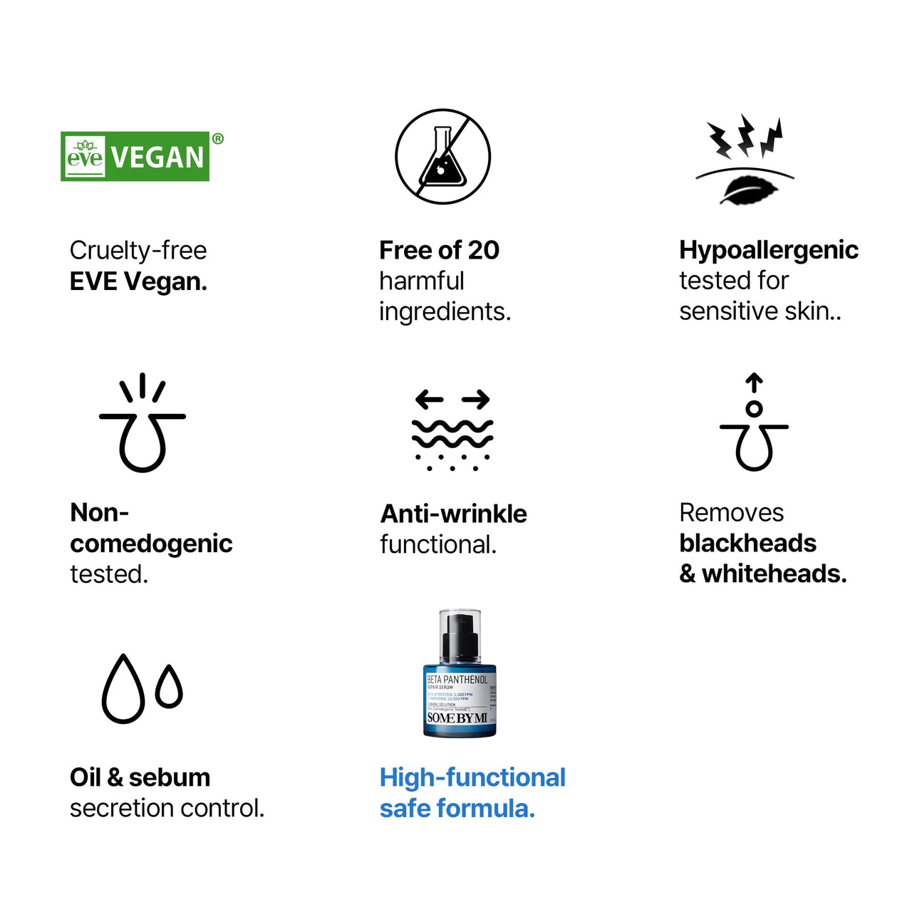 SOME BY MI Beta-Panthenol Repair Serum – 1.01oz, 30ml – Korean Hydrating Hyaluronic Acid Serum for Face – Daily Barrier Repair & Soothing Formula with Beta-Sitosterol & Panthenol – Korean Skin Care